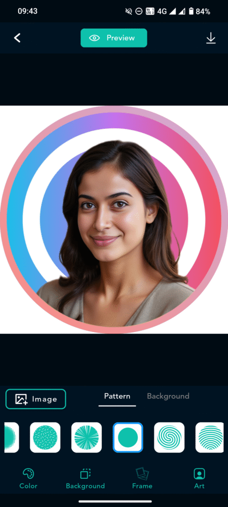 Choosing patterns background